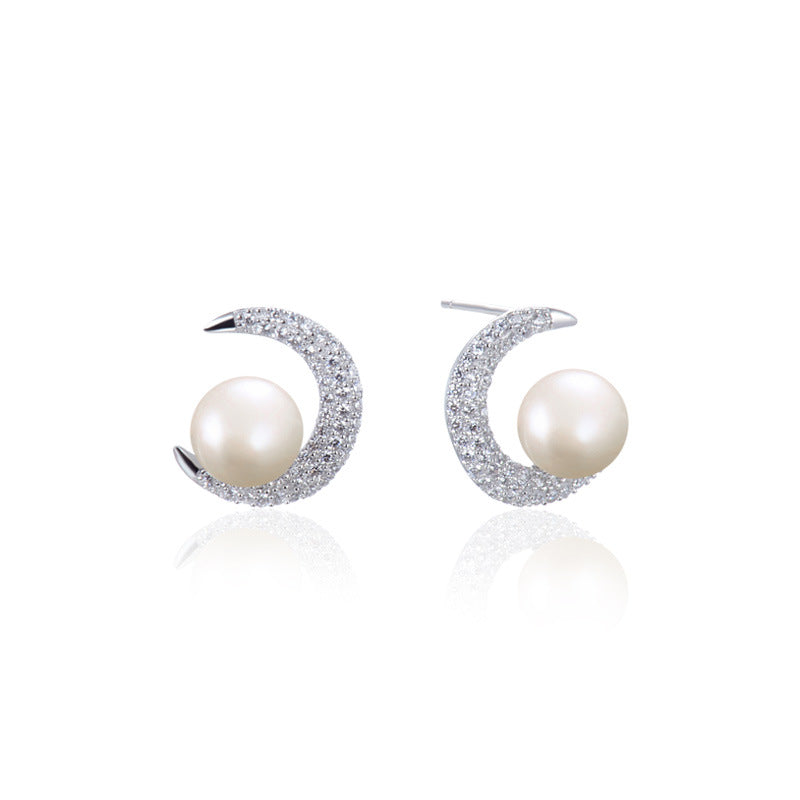 S925 Sterling Silver Cactus Stud Earrings - Rustic Botanical Earrings with Plastic Backs