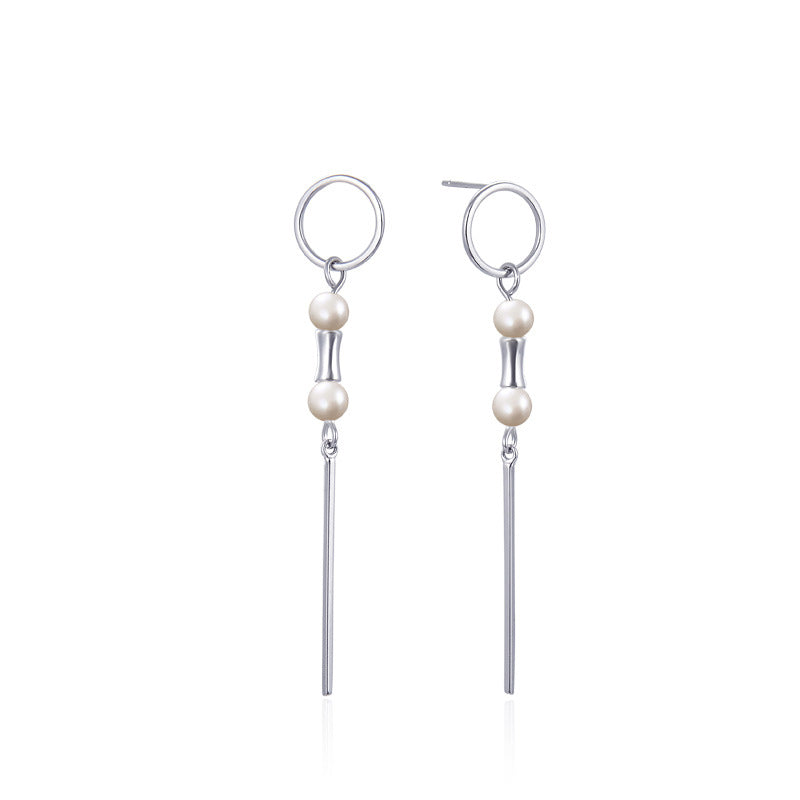 925 Sterling Silver Plated Stud Earrings - Luxury Minimalist Earrings with Plastic Backs