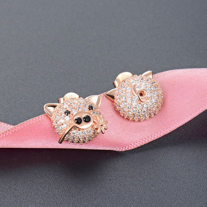 S925 Sterling Silver Plated Stud Earrings - Professional Women's Office Earrings with Plastic Backs