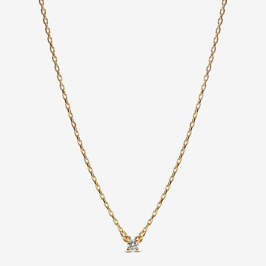 Single LabGrown Diamond Pendant Necklace
