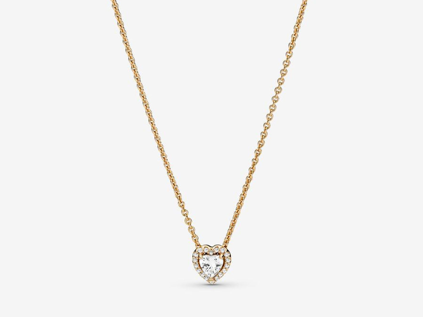 Sparkling Heart Collier Necklace