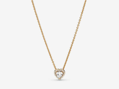 Sparkling Heart Collier Necklace