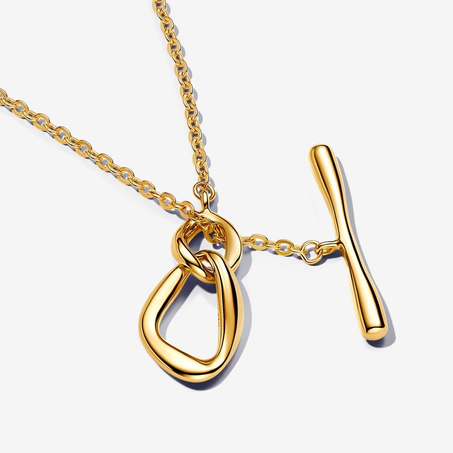 Organically Shaped Circles Necklace