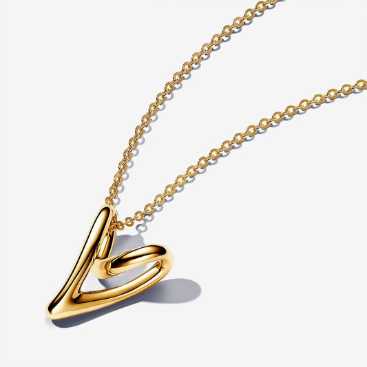 Organically Shaped Heart Necklace