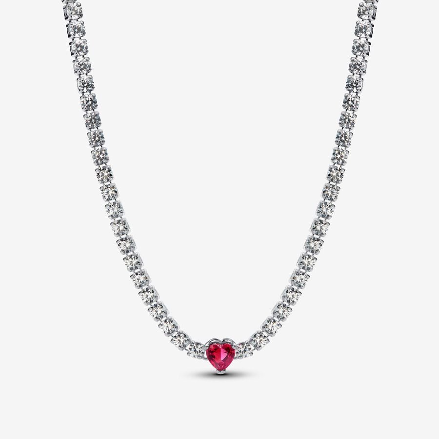 Halo Heart Choker Necklace