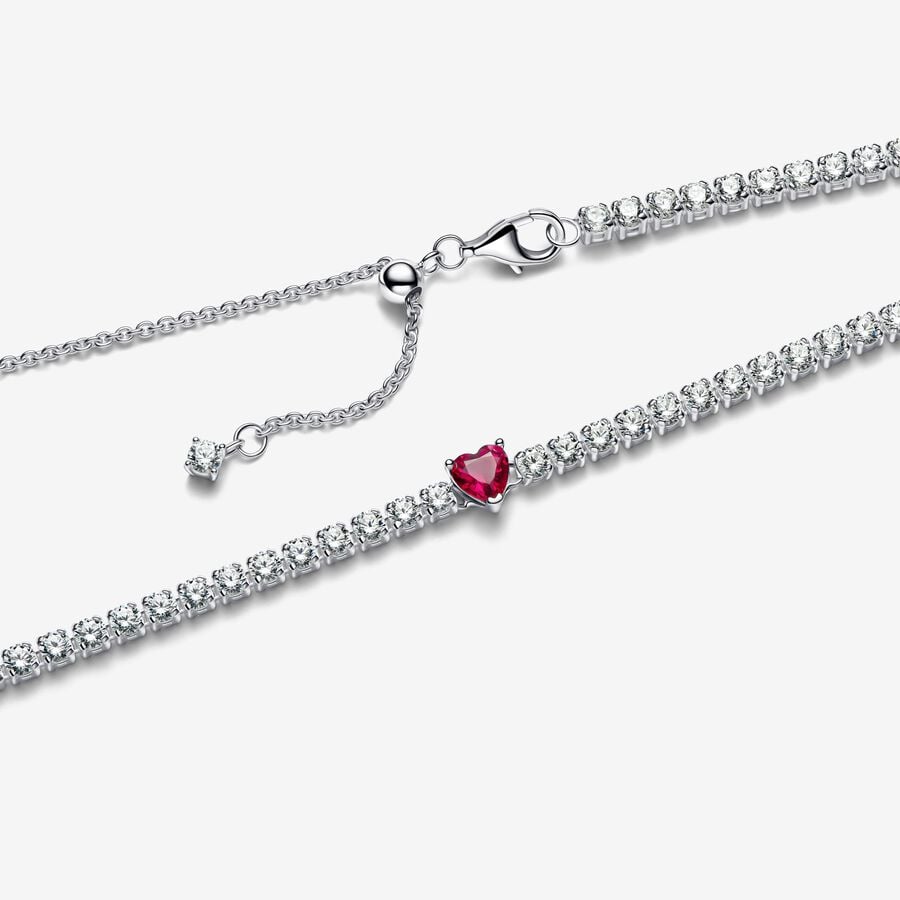 Halo Heart Choker Necklace