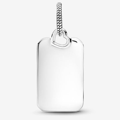 Engravable Rectangle Tag Pendant