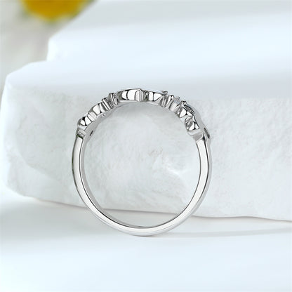 3D Butterfly 925 Silver Ring - Elegant Minimalist Band for Women