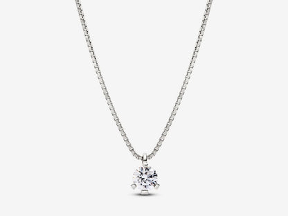 Lab-grown Diamond Pendant Necklace 0.50 carat tw 14k White Gold