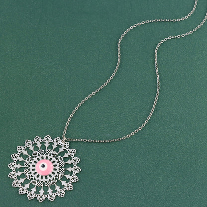 Elegant Vintage Charm Necklace with O-Chain
