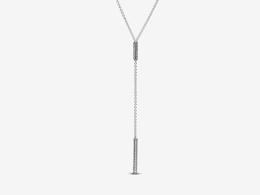 Pavé Prism Drop Necklace