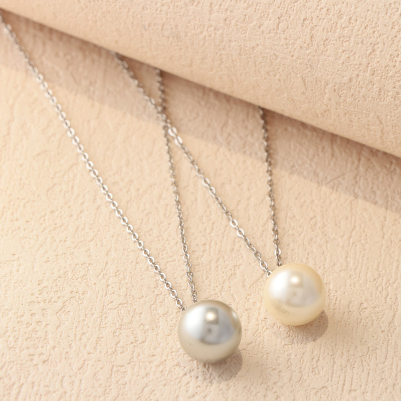 Stainless Steel O-chain with Bead Pendant