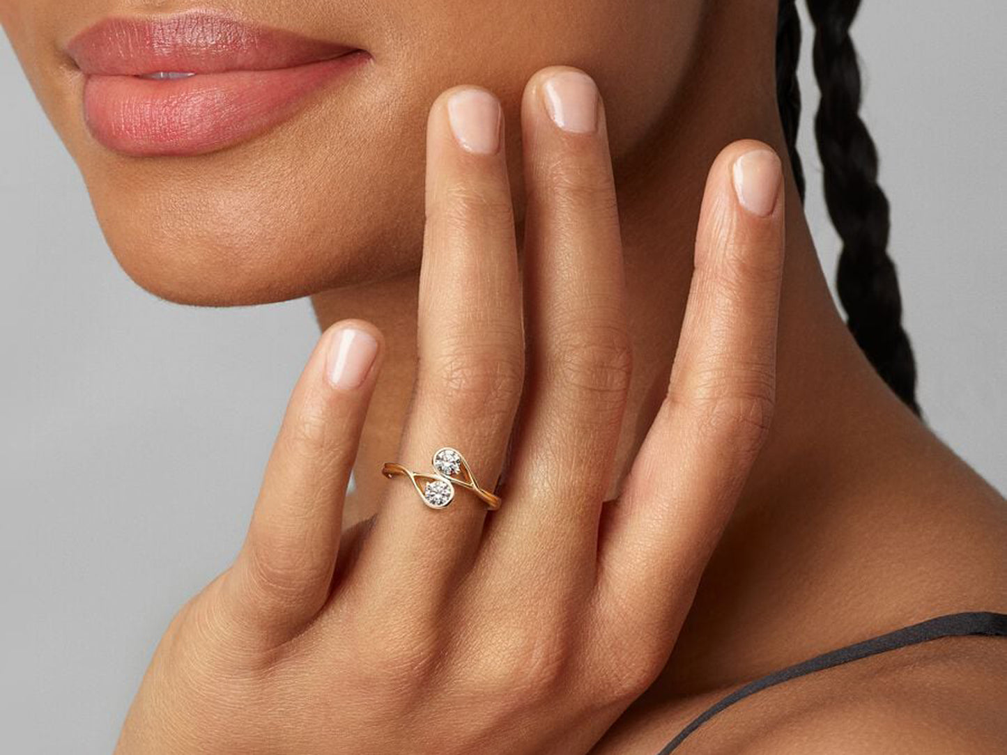 Lab-grown Diamond Double Facing Ring 0.50 carat tw 14k Gold