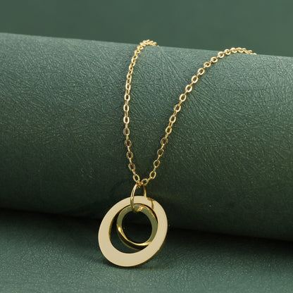Stylish Gold Geometric Pendant Necklace