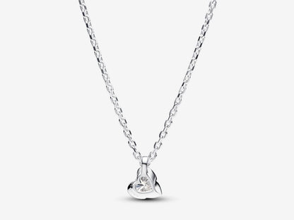 Lab-grown Diamond Heart Pendant Necklace 0.25 carat tw Sterling Silver