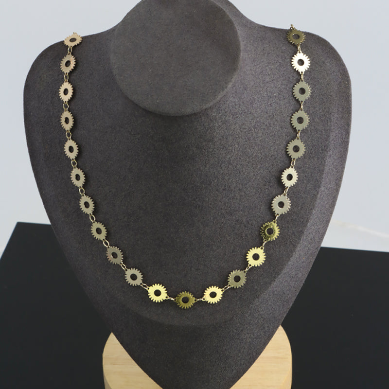 Creative Copper O-Chain Necklace