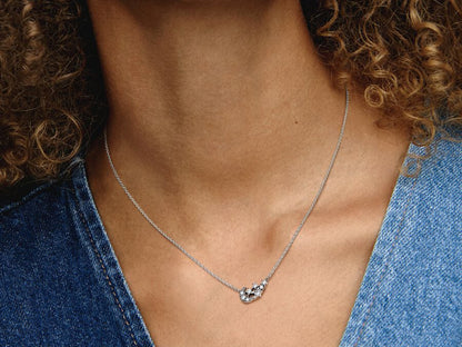 Sparkling Moon & Star Collier Necklace