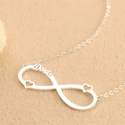 Unique Silver O-Link Pendant with Letters