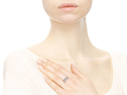 Sparkling Ribbon and Bow Ring