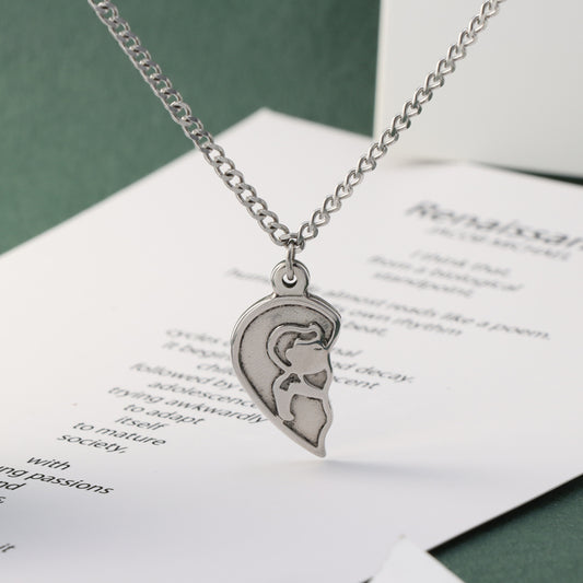Minimalist Stainless Steel Chain Necklace - Heart Pendant