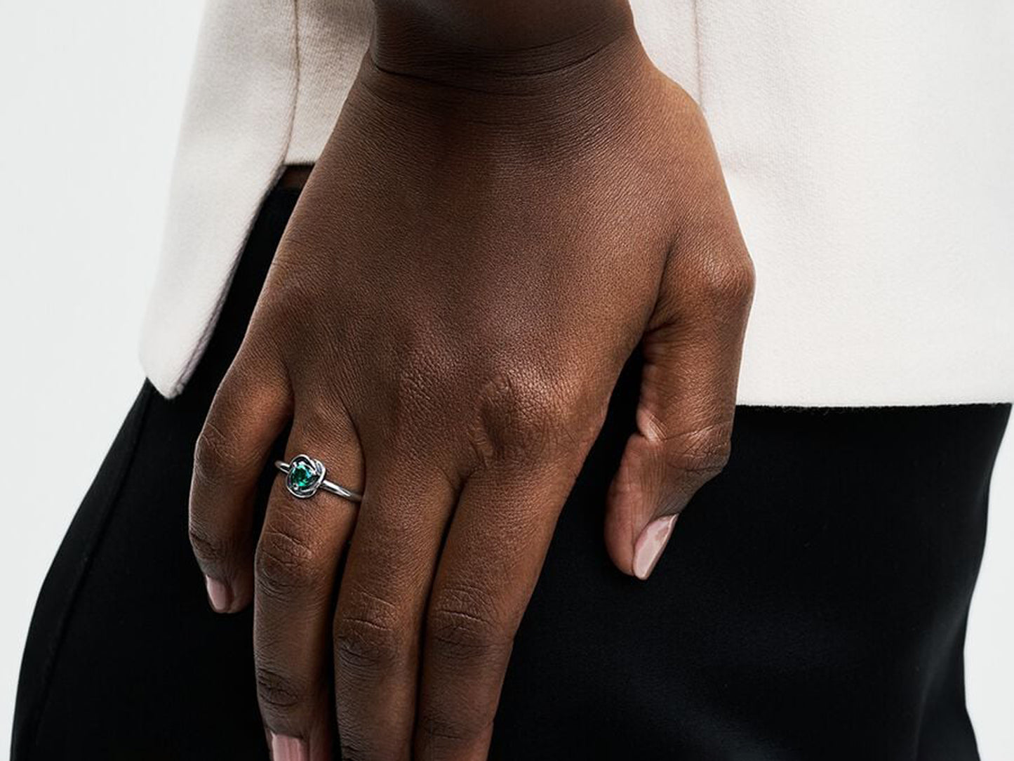 May Royal Green Eternity Circle Ring