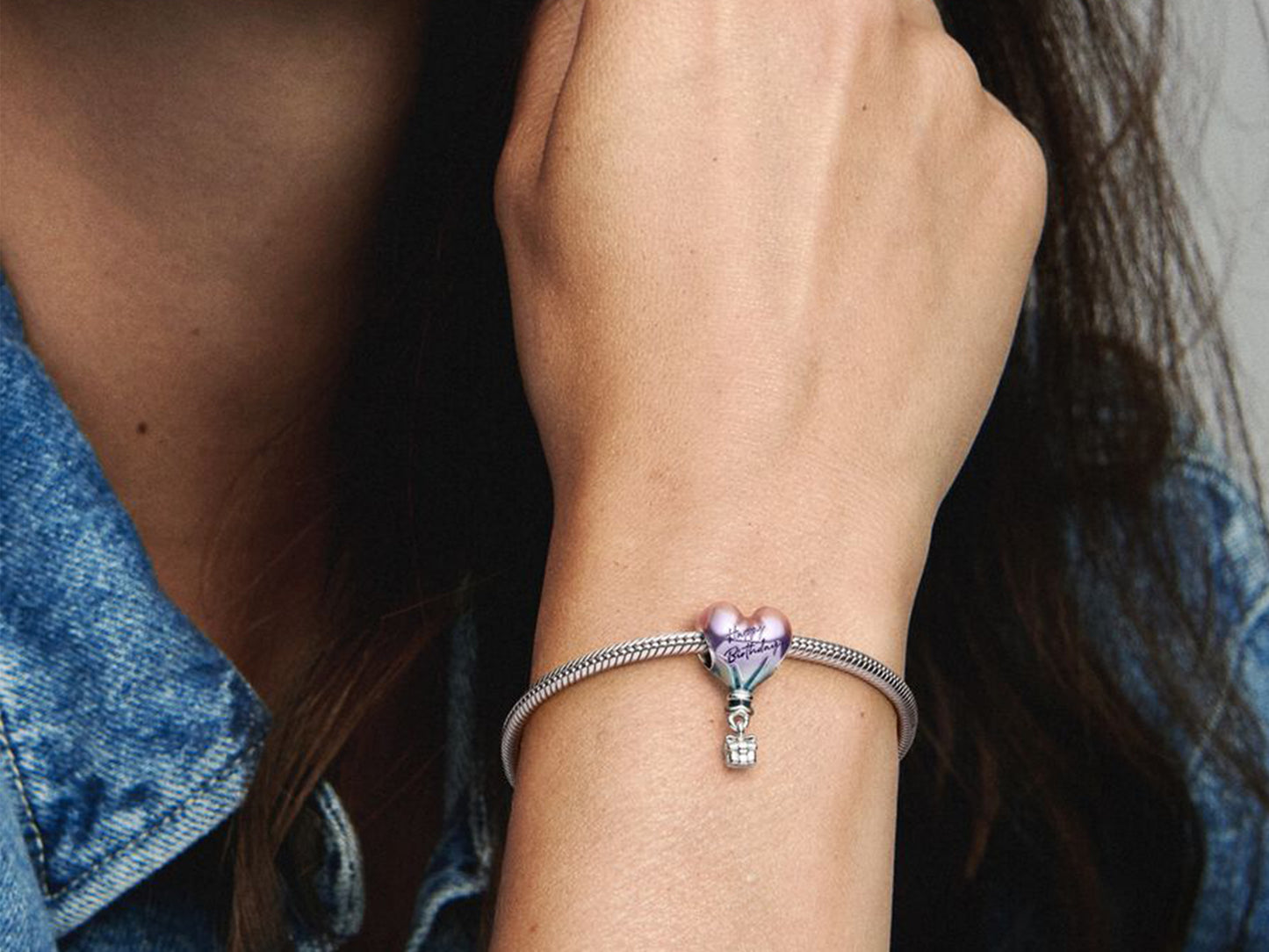 Happy Birthday Hot Air Balloon Charm