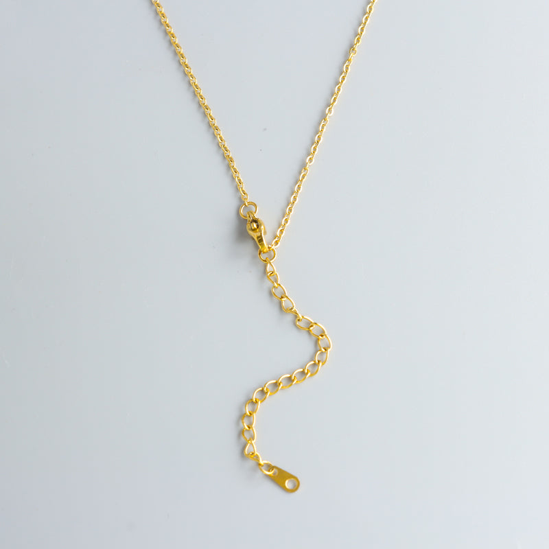 Stylish O-chain Necklace with Horse Pendant Pearls and Metal Beads