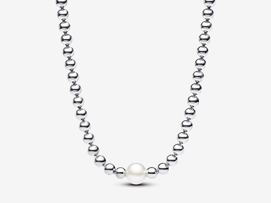 Treated Freshwater Cultured Pearl & Beads Collier Necklace