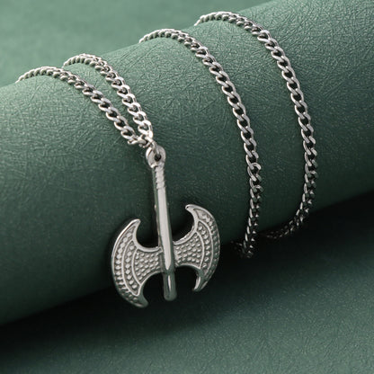 Fashion Stainless Steel Axe Pendant Necklace