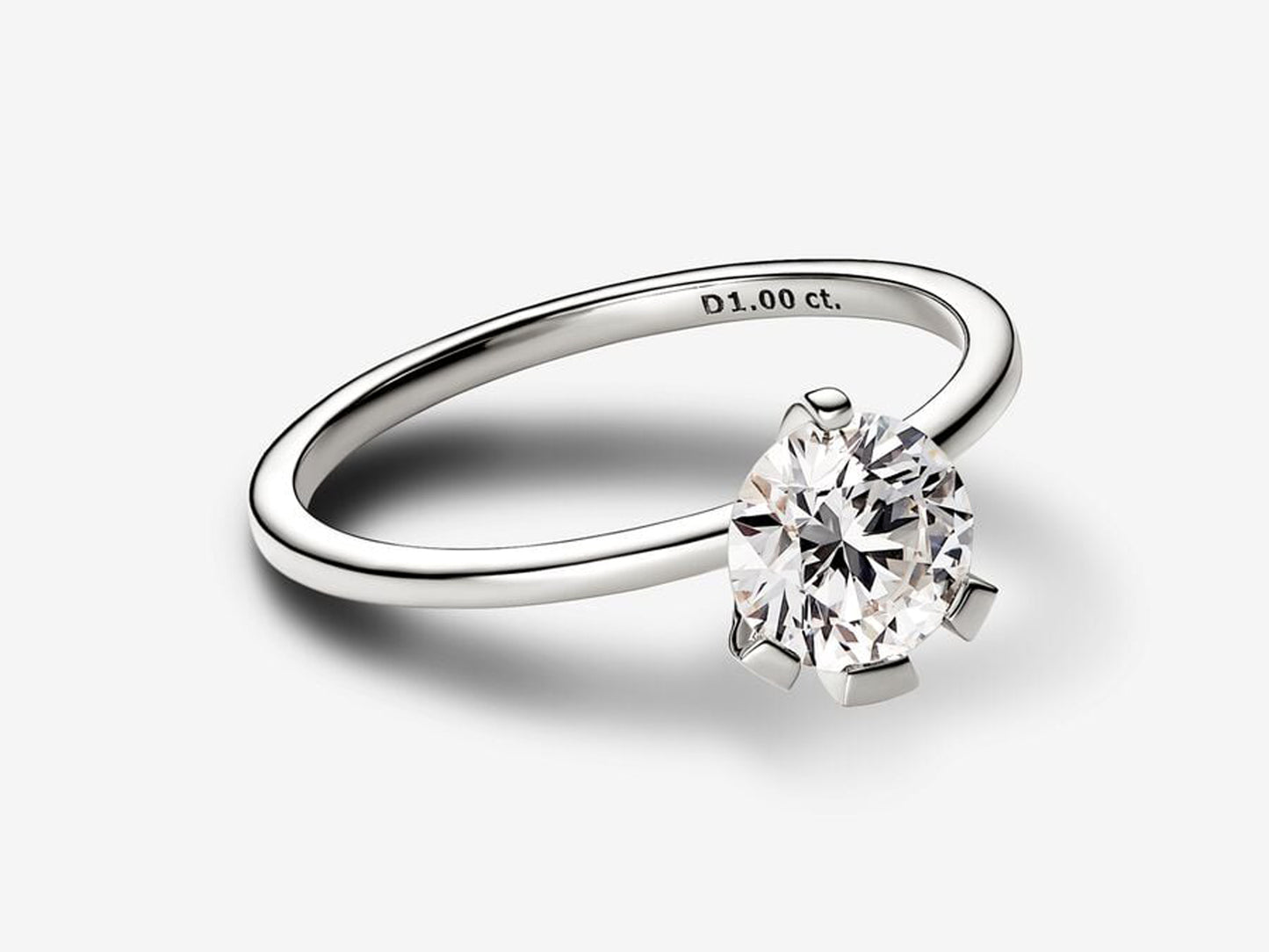 Lab-grown Diamond Ring 1.00 carat tw 14k White Gold