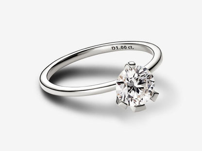 Lab-grown Diamond Ring 1.00 carat tw 14k White Gold