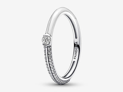 Pavé & White Dual Ring