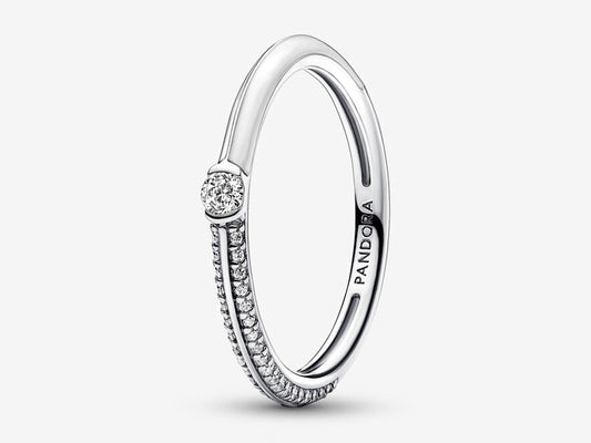 Pavé & White Dual Ring