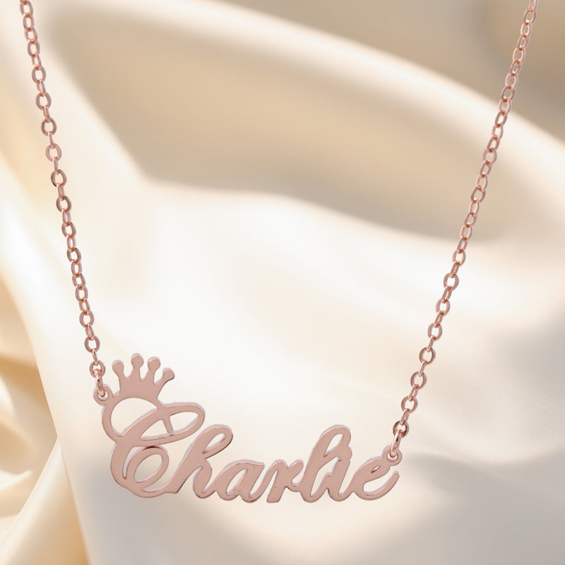 Elegant Stainless Steel Necklace with Alphabet Pendant