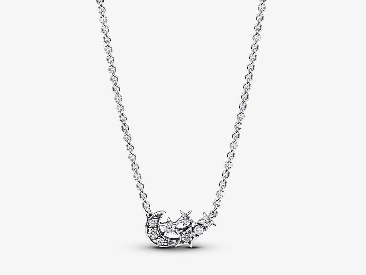 Sparkling Moon & Star Collier Necklace