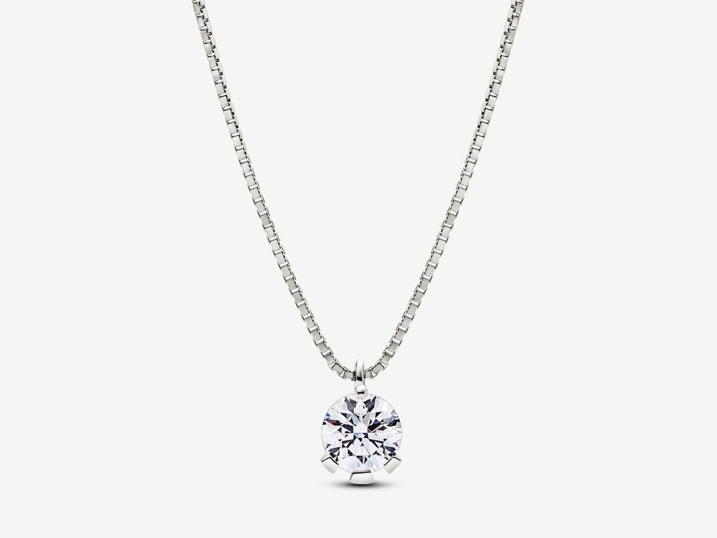 Lab-grown Diamond Pendant Necklace 1.00 carat tw 14k White Gold