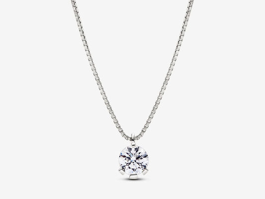 Lab-grown Diamond Pendant Necklace 1.00 carat tw 14k White Gold