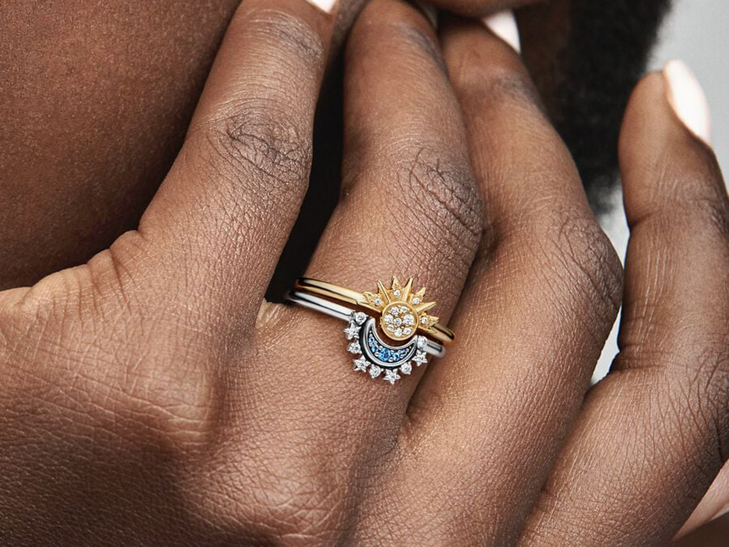 Celestial Sparkling Sun Ring