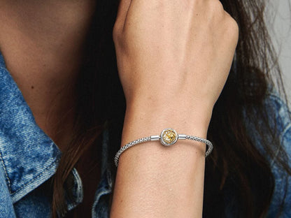 House Sigil Clasp Pandora Moments Studded Chain Bracelet