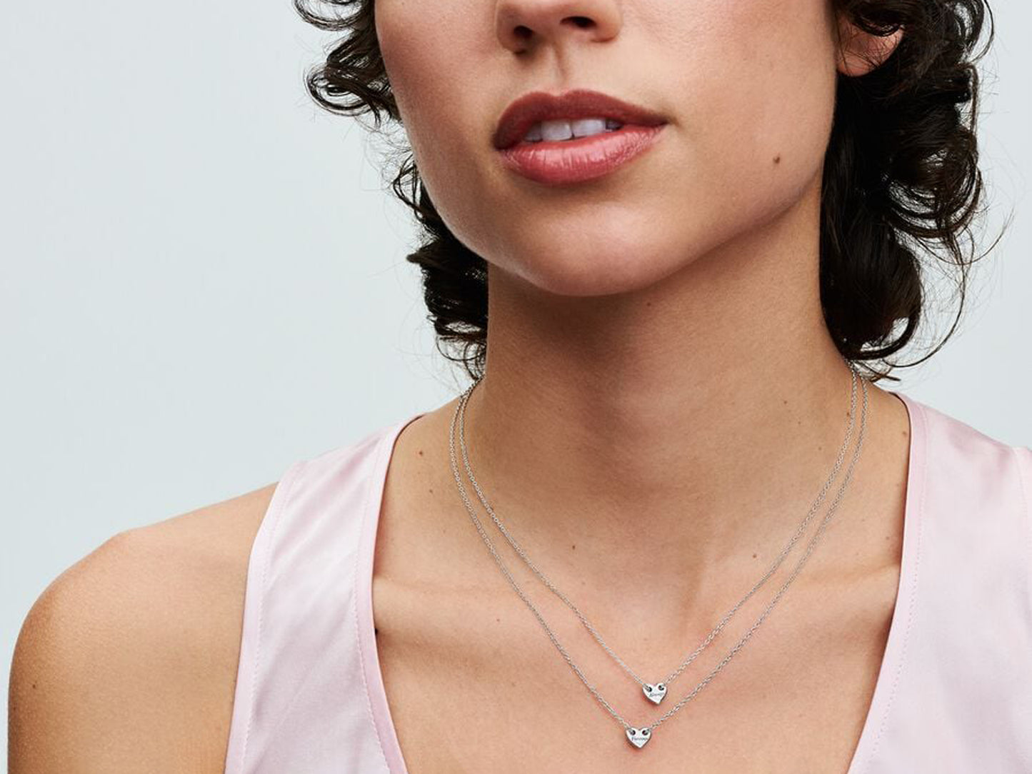 Forever & Always Splittable Heart Collier Necklaces