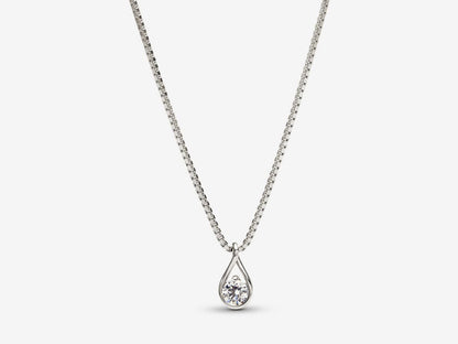 Lab-grown Diamond Pendant & Necklace 0.25 carat tw 14k White Gold
