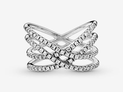 Entwined Lines Ring