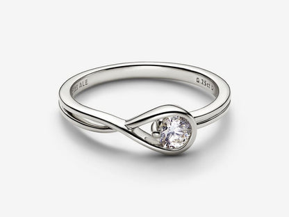 Lab-grown Diamond Ring 0.25 carat tw 14k White Gold