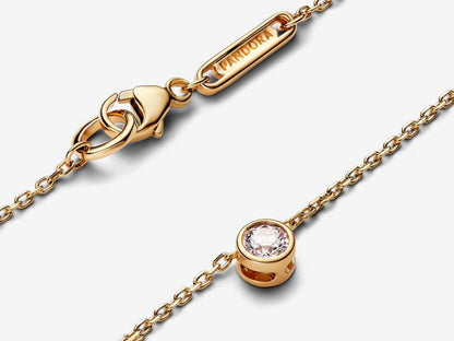 Lab-grown Diamond Bezel Pendant Necklace 0.15 carat tw 14k Gold