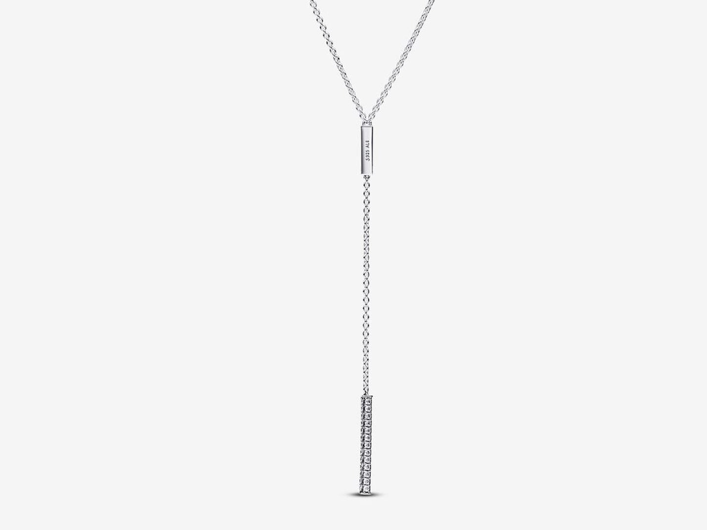 Pavé Prism Drop Necklace