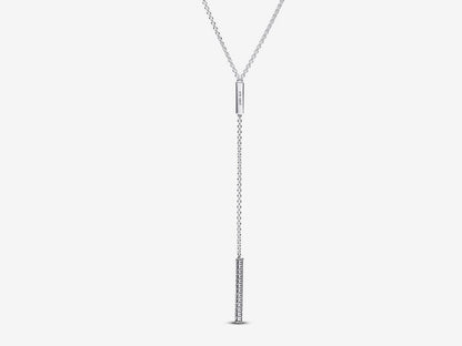 Pavé Prism Drop Necklace