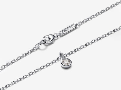 Lab-grown Diamond Pendant & Necklace 0.15 carat tw Sterling Silver