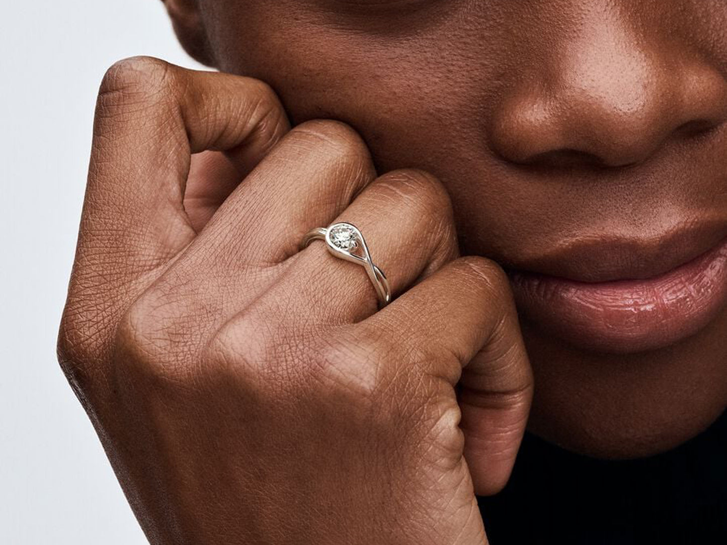 Lab-grown Diamond Ring 0.15 carat tw Sterling Silver