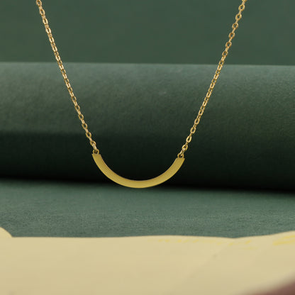 Personalized Pendant Gold O-Shaped Necklace