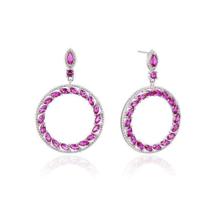 925 Sterling Silver Swastika Drop Earrings - Minimalist Cultural Symbol Earrings with Plastic Backs